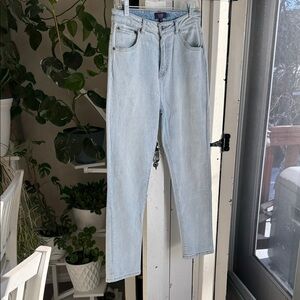 Cavalli class Light Blue denim high rise straight leg Women's Jeans NWT